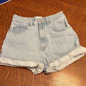 Princess Polly Light Blue Jean Shorts